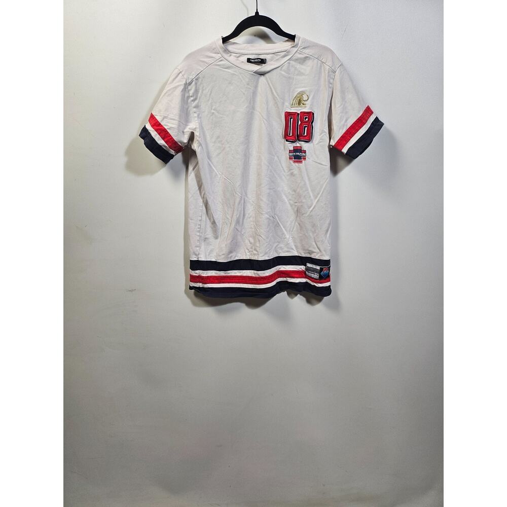 Pink Dolphin The PROMO 08 Red White Blue Shirt Men's Large Stretch Streetwear